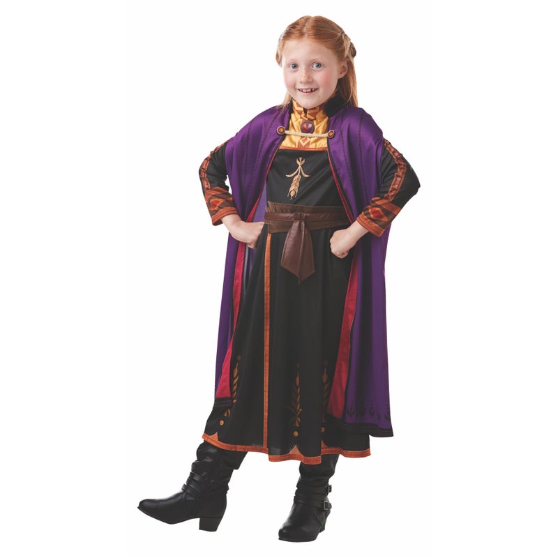 Disney Frozen 2 Anna Travel Dress Kids' Costume (Small)